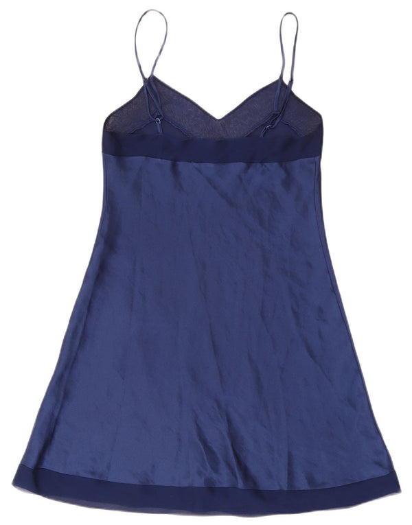 St. Bernard Womens Slip Dress UK 10 Small Navy Blue Polyester