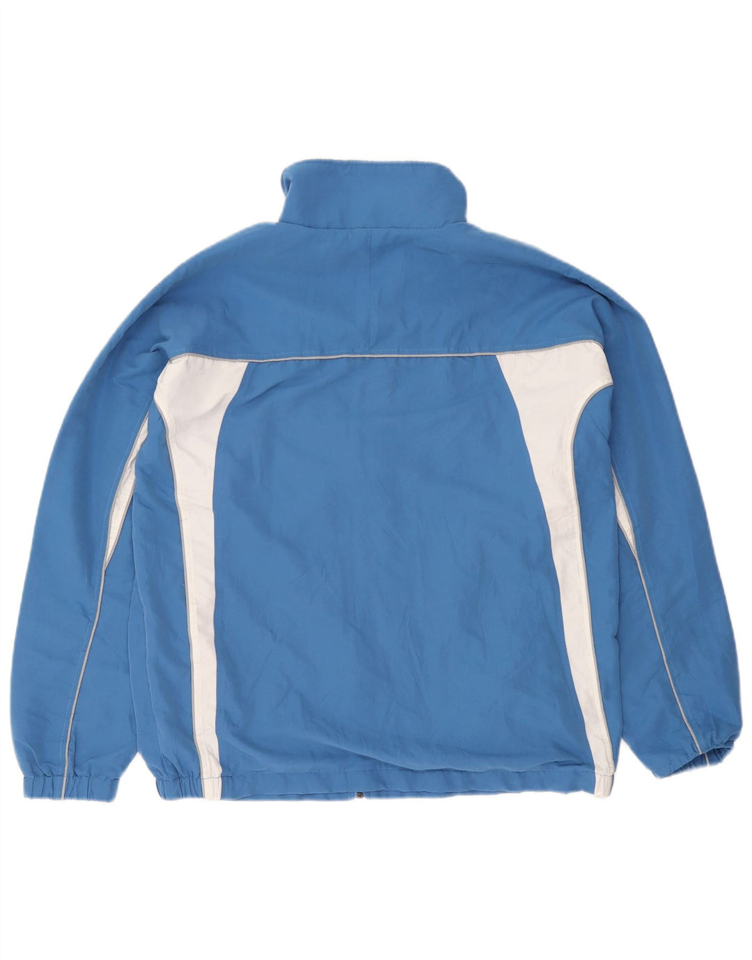 Asics Mens Graphic Tracksuit Top Jacket Medium Blue Colourblock Polyester