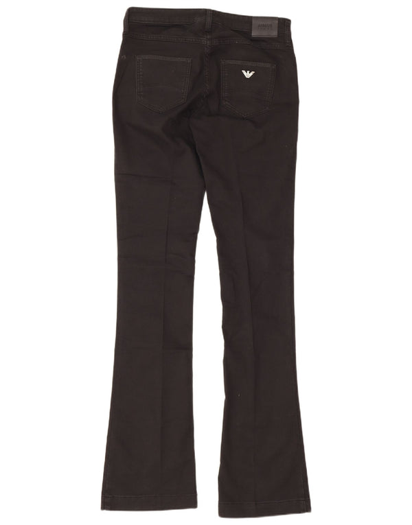 Armani Womens Flared Jeans W29 L35 Black Cotton