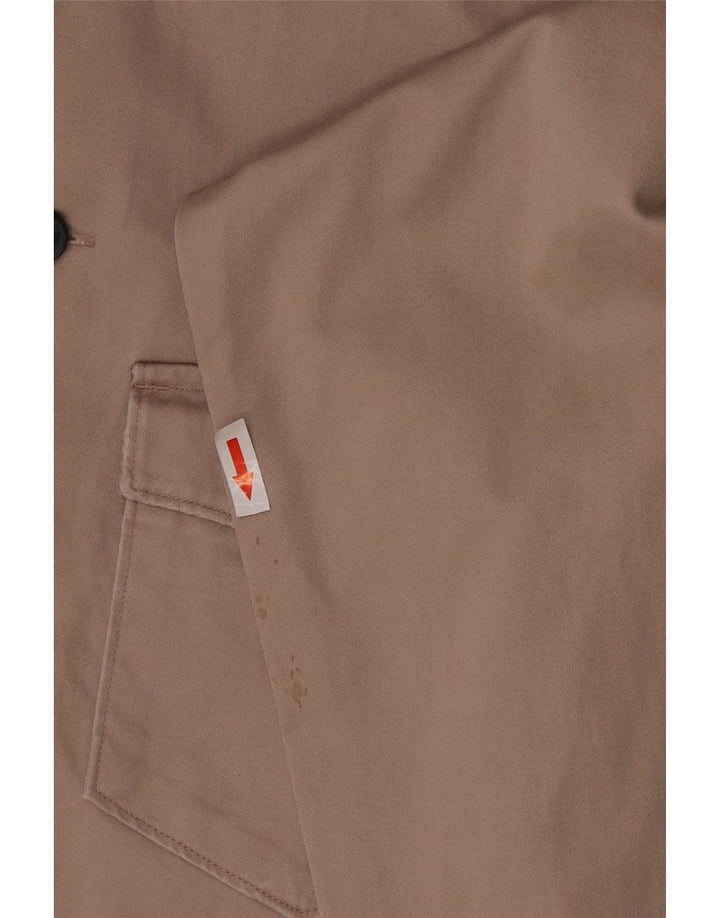 All Saints Mens Shirt Medium Beige Cotton