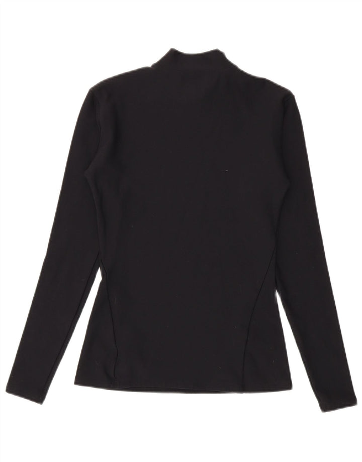 Under Armour Womens Cold Gear Top Long Sleeve UK 12 Medium Black Nylon