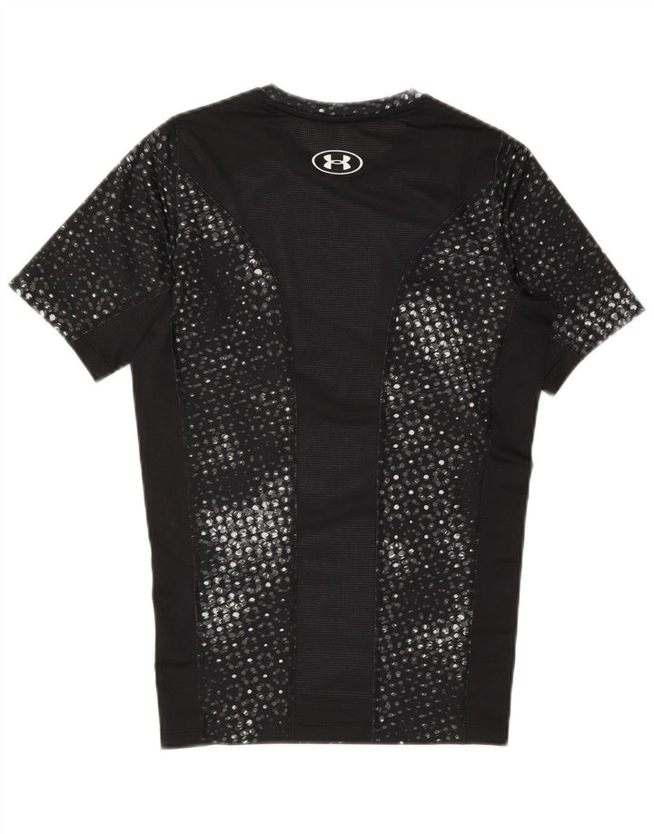 Under Armour Womens Graphic T-Shirt Top UK 12 Medium Black Polyester