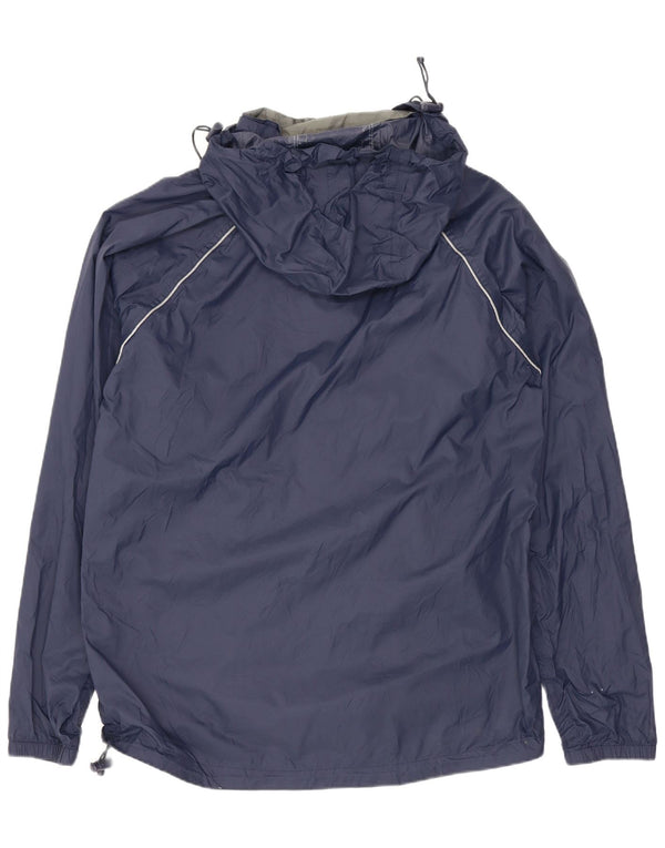 Mountain Warehouse Herren-Regenjacke mit Kapuze, lockere Passform, UK 34, XS, Marineblau