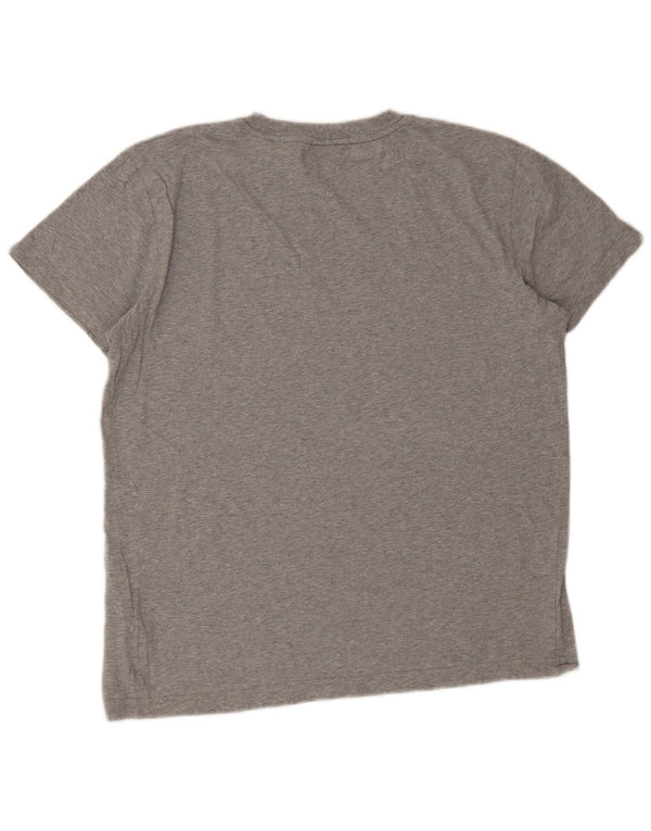 Gant T-Shirt Graphique Homme Gris Large Coton