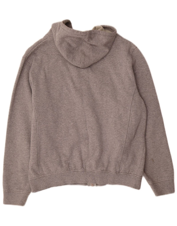 Fila Womens Graphic Zip Hoodie Sweater UK 16 Large Grey Cotton