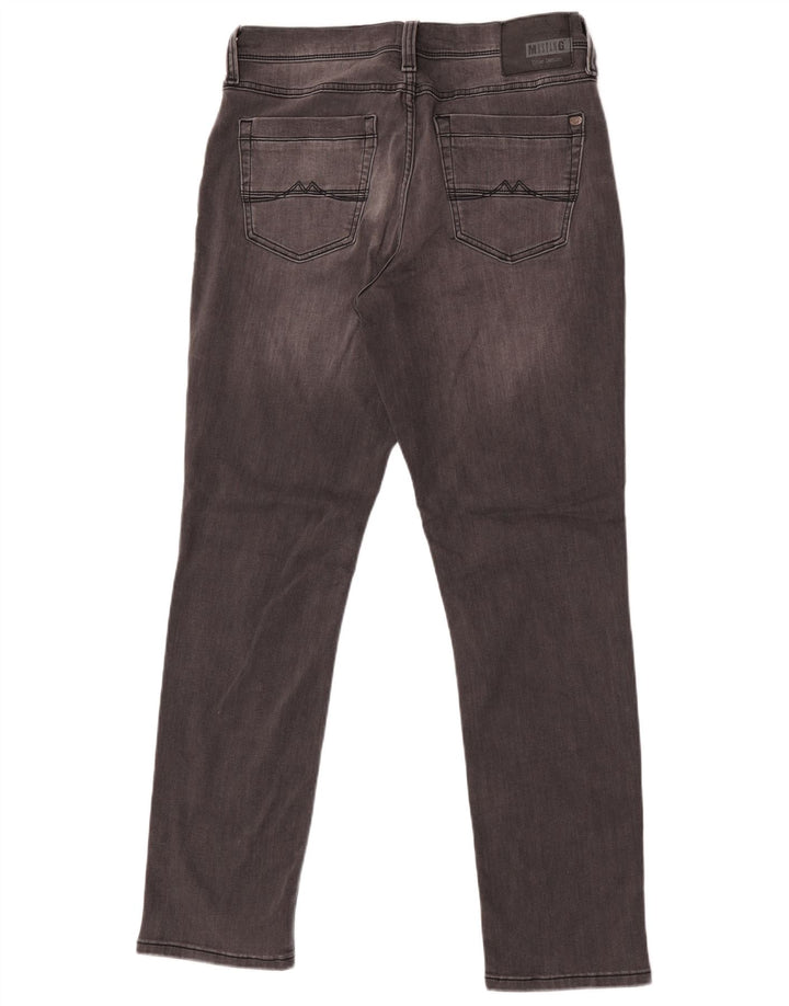 Mustang Mens Slim Jeans W34 L33 Grey Cotton