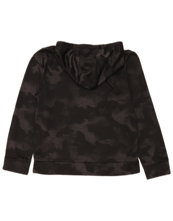 Adidas Grafisk hættetrøje til drenge 10-11 år Medium Sort Camouflage