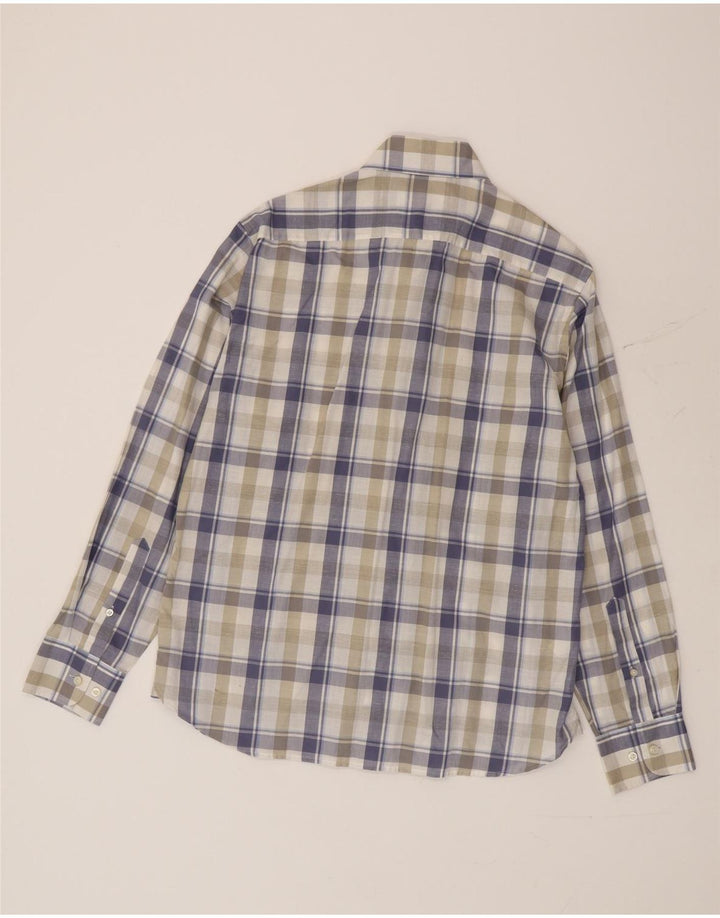 Marks & Spencer Chemise Blue Harbor Homme en Coton à Carreaux Multicolore Moyen