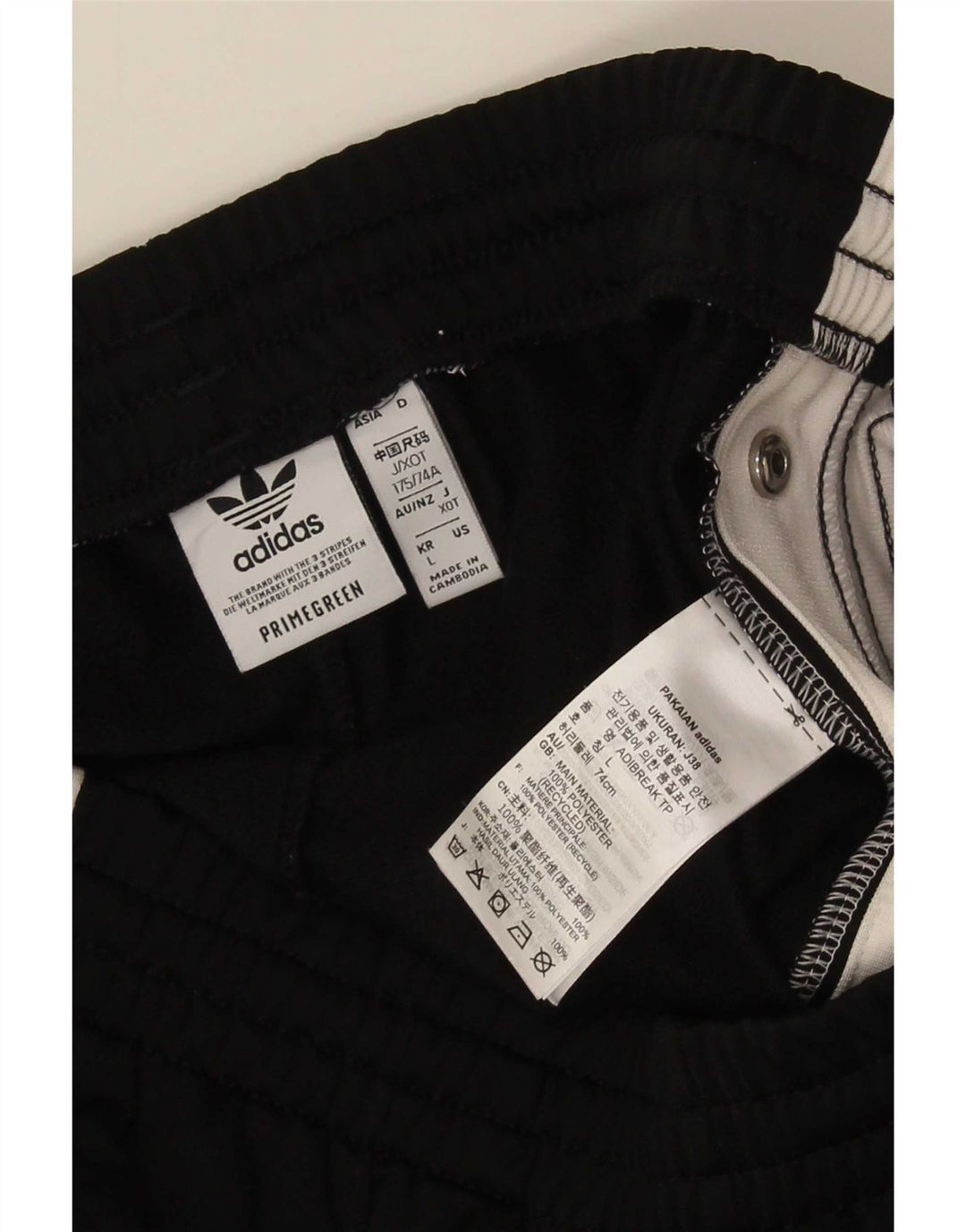 Adidas Træningsdragt bukser til mænd Large Black Colourblock Polyester