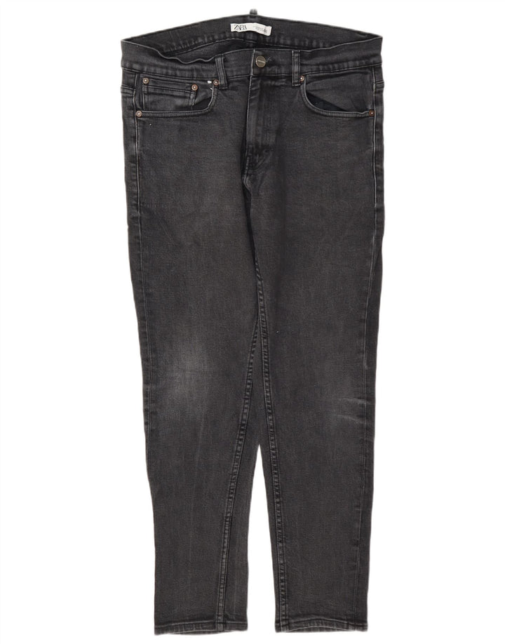 Zara Ανδρικό Slim Jeans EU 44 Large W34 L30 Grey Polyester