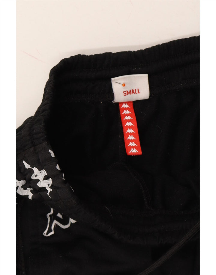 KAPPA Mens Graphic Tracksuit Trousers Joggers Small  Black Vintage Kappa and Second-Hand Kappa from Messina Hembry 