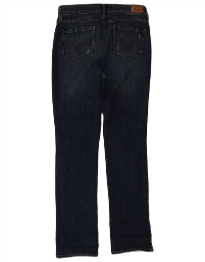 Levi's Womens Straight Jeans US 6 Medium W28 L32 Navy Blue Cotton