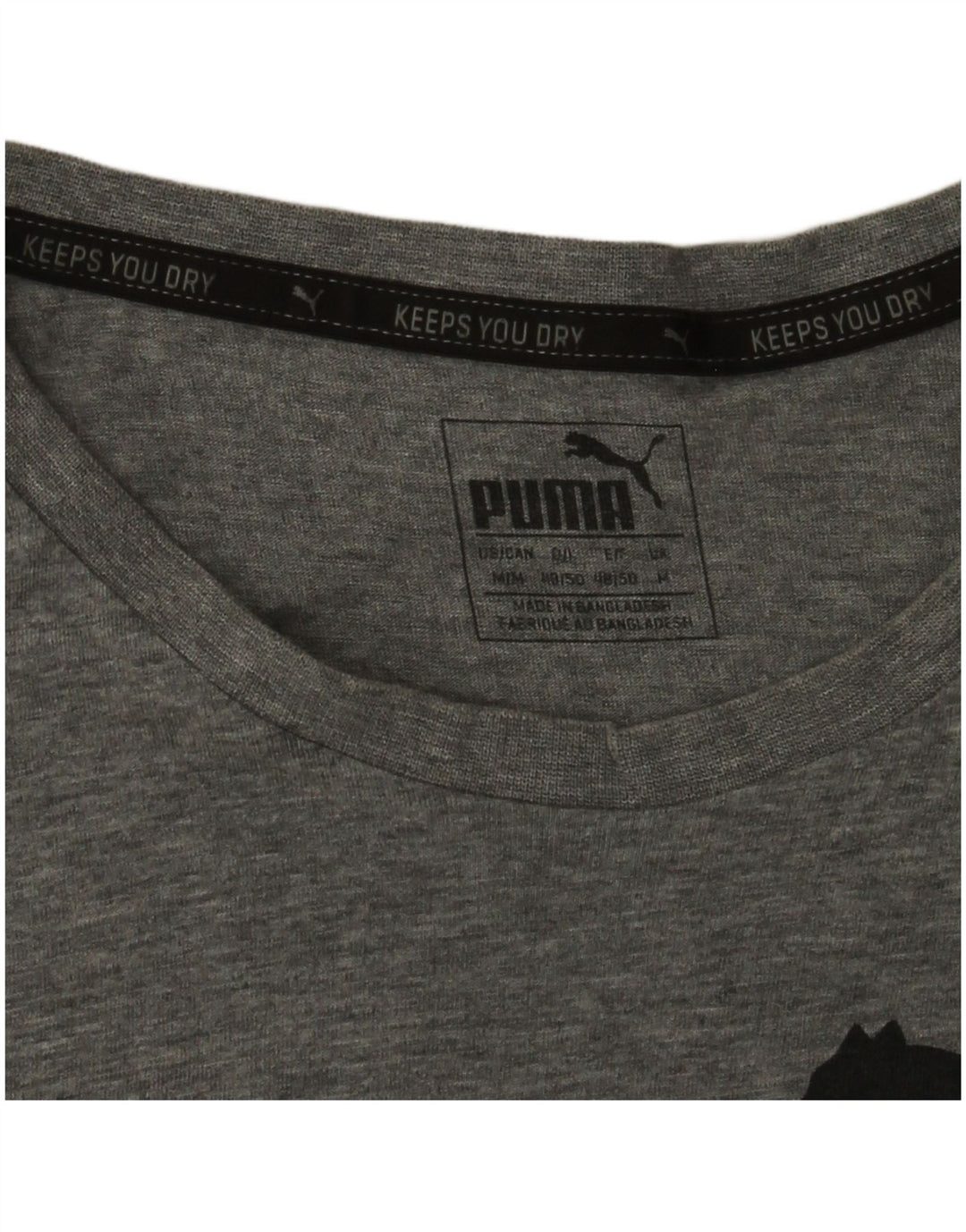 Puma Mens Graphic T-Shirt Top Medium Grey