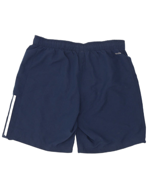 Adidas Pantaloncini sportivi regolari da uomo di grandi dimensioni in poliestere blu navy