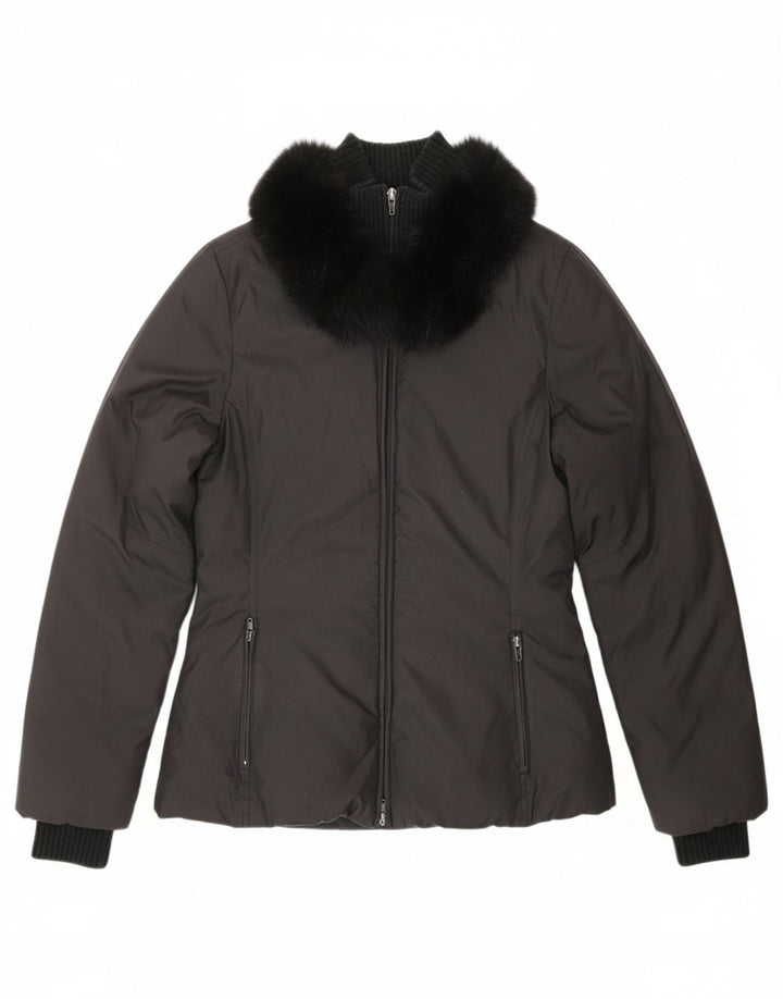 MARELLA Womens Padded Jacket UK 12 Medium Black Vintage Marella and Second-Hand Marella from Messina Hembry 