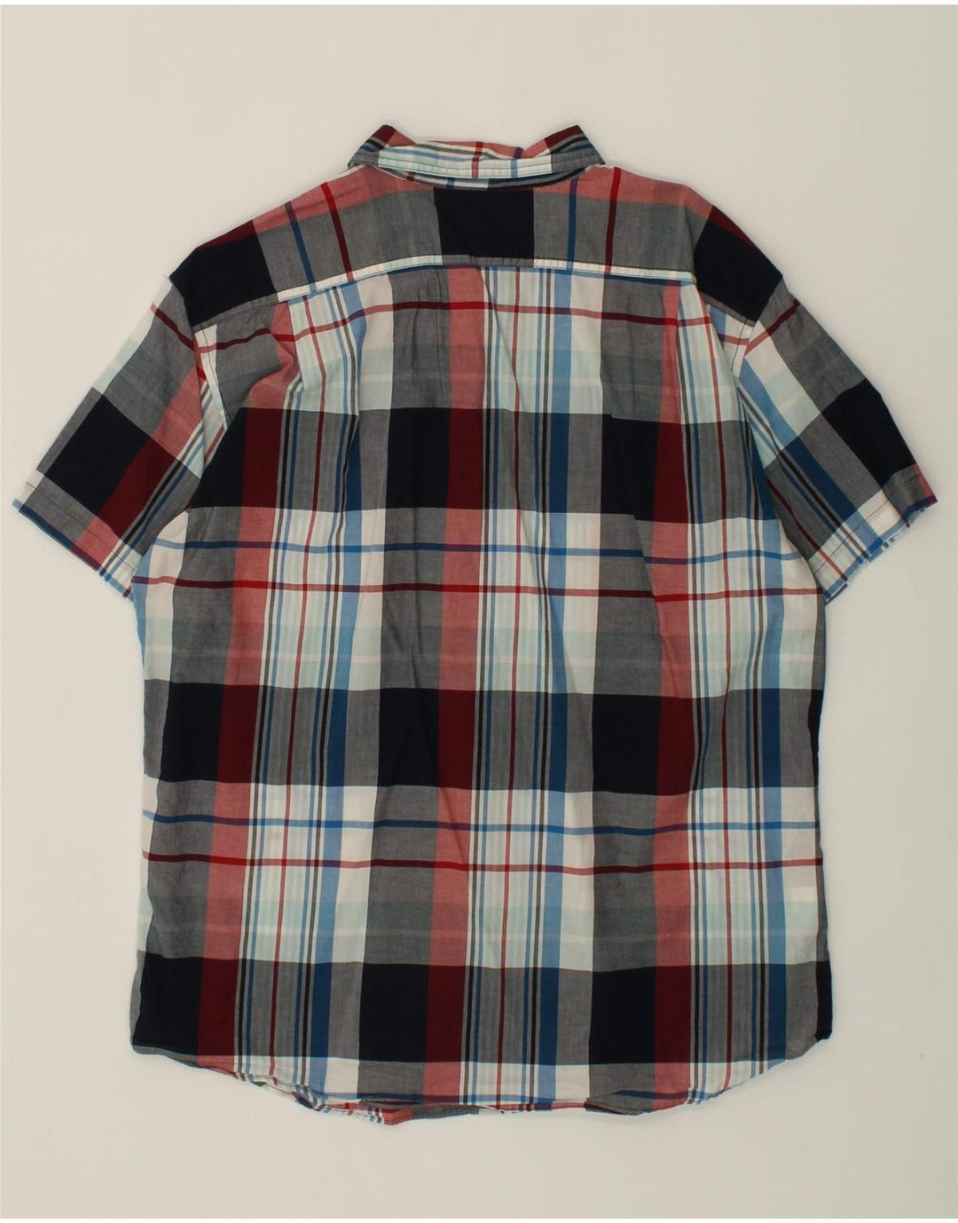 EDDIE BAUER Mens Classic Fit Short Sleeve Shirt Large Multicoloured Check Vintage Eddie Bauer and Second-Hand Eddie Bauer from Messina Hembry 