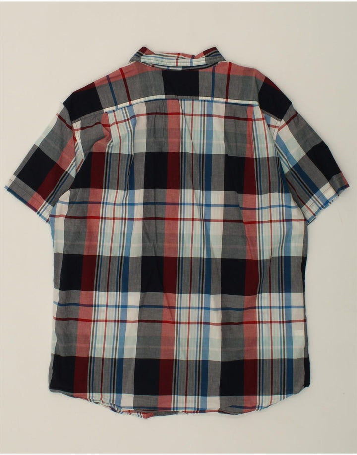 EDDIE BAUER Mens Classic Fit Short Sleeve Shirt Large Multicoloured Check Vintage Eddie Bauer and Second-Hand Eddie Bauer from Messina Hembry 
