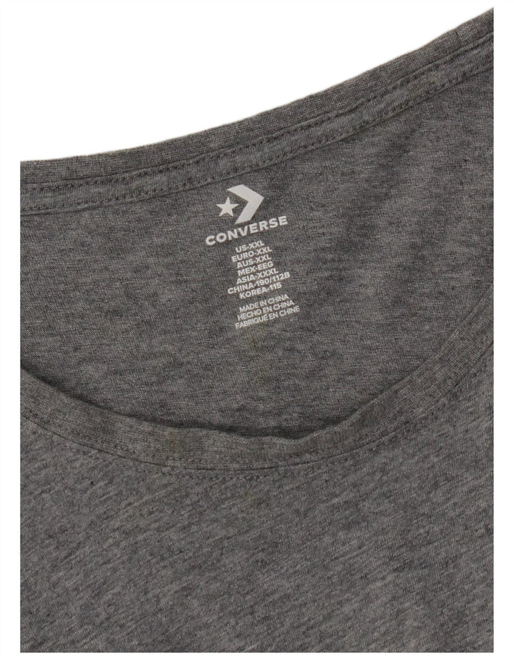 Converse Herre T-Shirt Top 2XL Grå