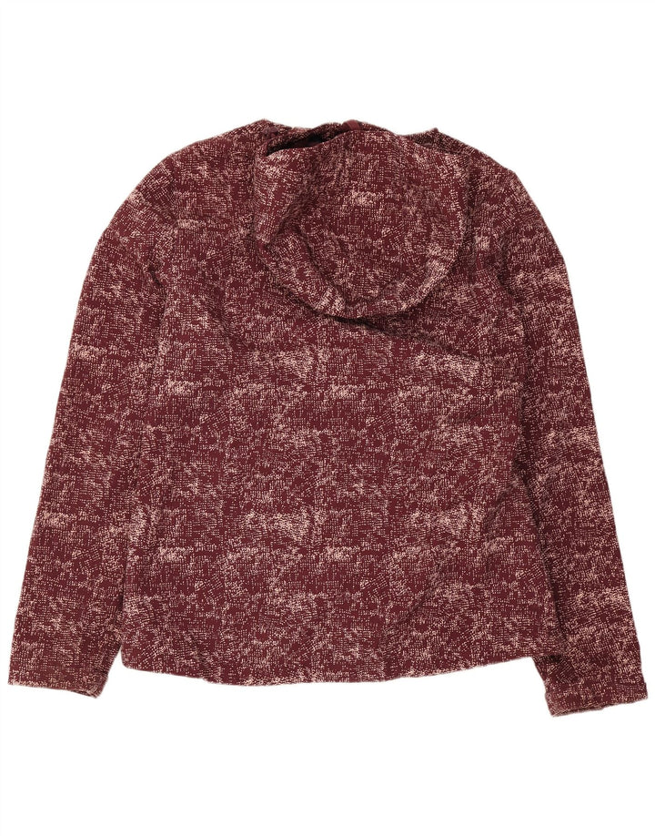 Mountain Warehouse Womens Windbreaker Jacket UK 12 Medium Burgundy Flecked