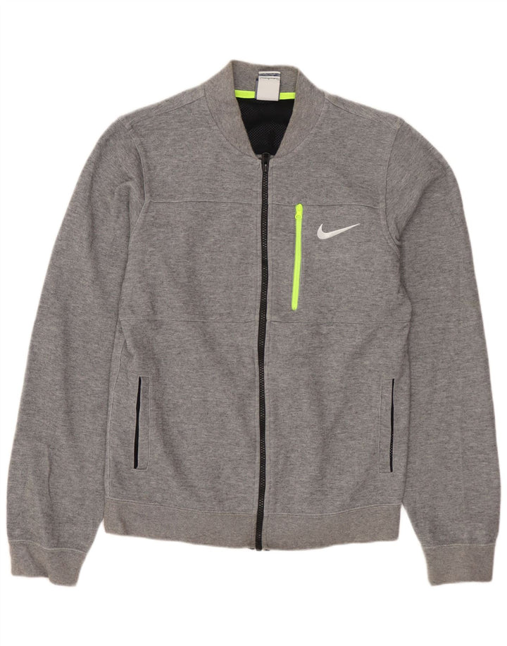 Ανδρική αθλητική φόρμα NIKE Μπουφάν μικρό γκρι βαμβακερό