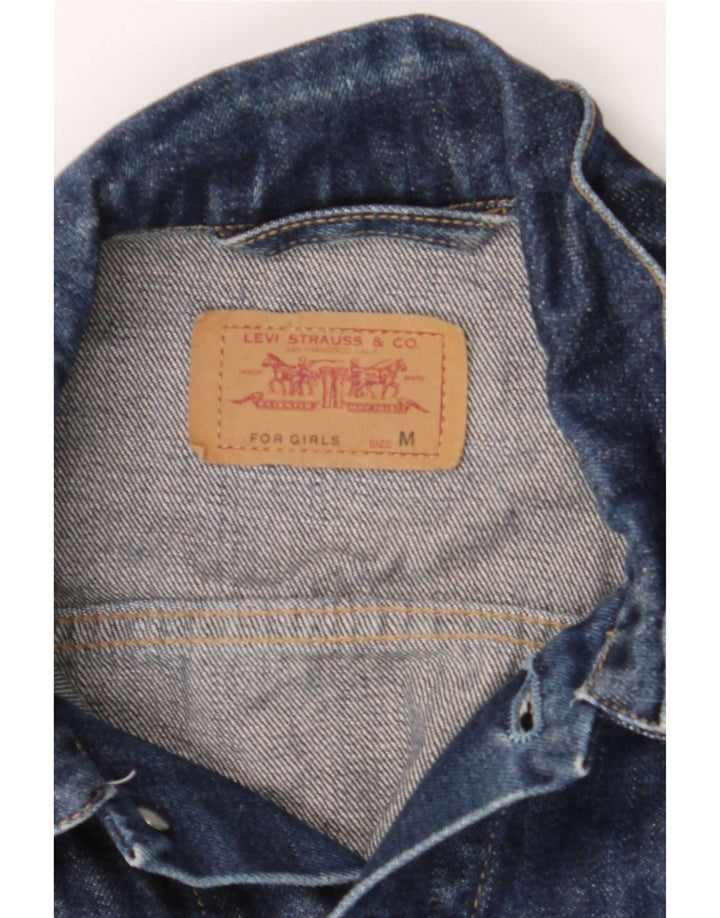 Giacca di jeans da donna Levi's UK 12 cotone blu navy medio