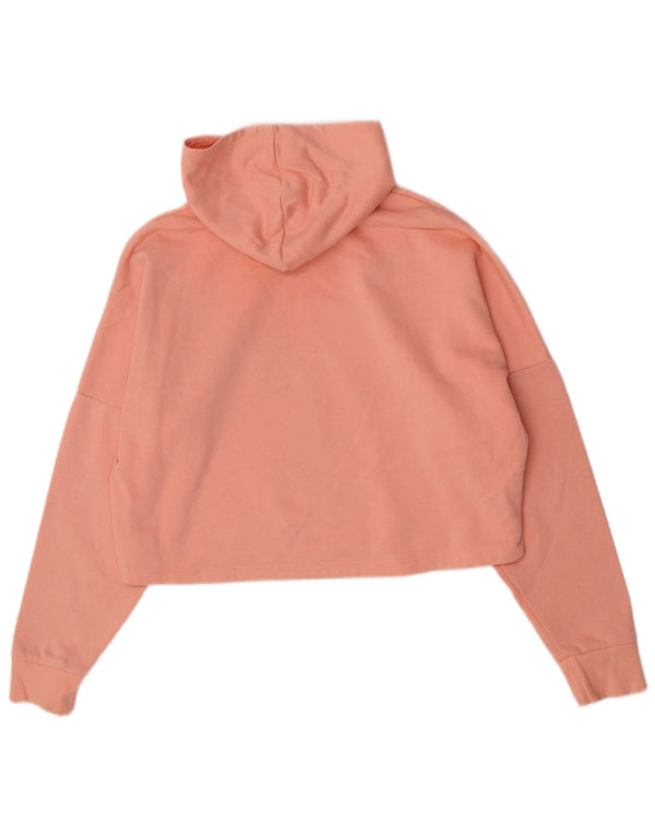 Puma Girls Crop Graphic Hoodie Jumper 13-14 år Pink Bomuld