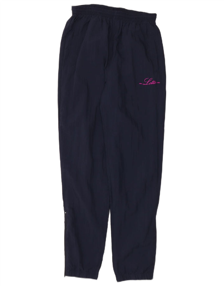 Lotto Mens Tracksuit Trousers Joggers Medium Navy Blue Nylon