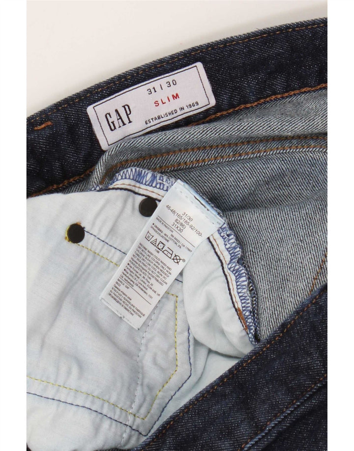 Gap Jean Slim Homme W31 L30 Bleu Marine Coton