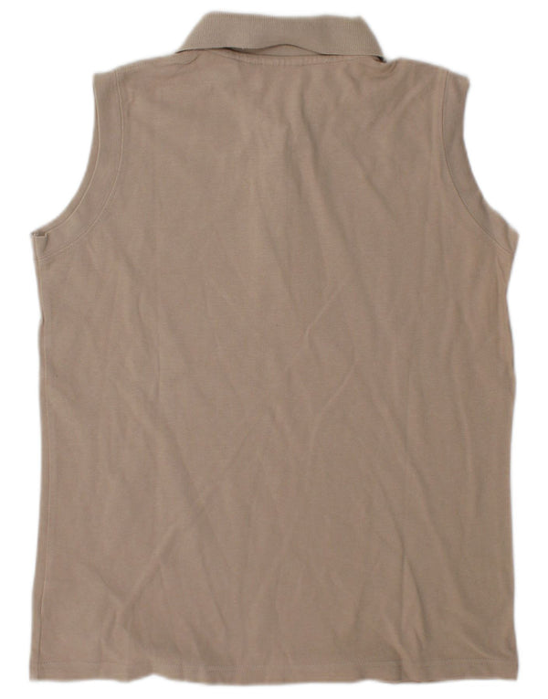 Polo senza maniche da donna Ellesse UK 18 XL Cotone beige