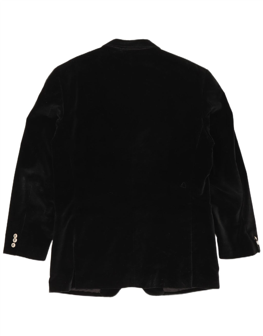 Versace Mens 4 Button Velvet Blazer Jacket IT 52 XL Black Cotton