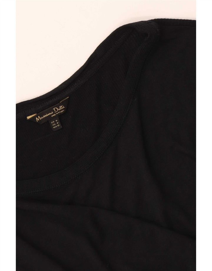 Maglia da donna Massimo Dutti manica 3/4 UK 12 media nera