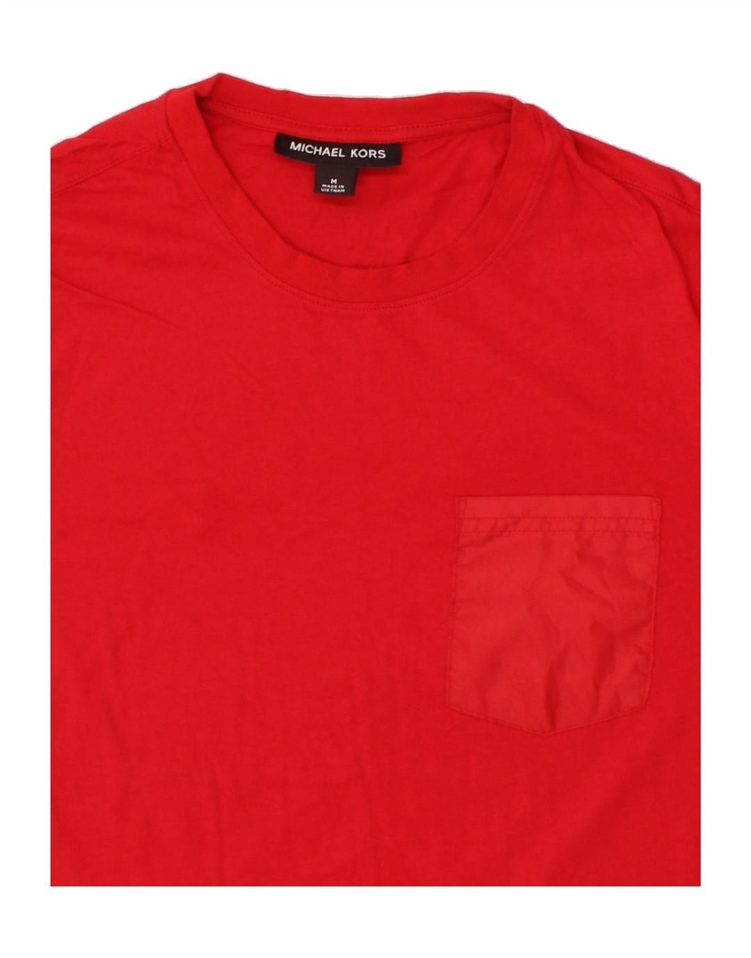 MICHAEL KORS Womens T-Shirt Top UK 14 Medium Red Cotton Vintage Michael Kors and Second-Hand Michael Kors from Messina Hembry 