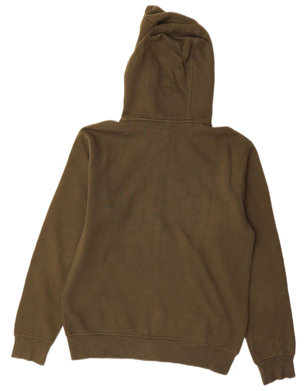 Timberland Maglione con cappuccio e zip vestibilità regolare da uomo in cotone kaki medio