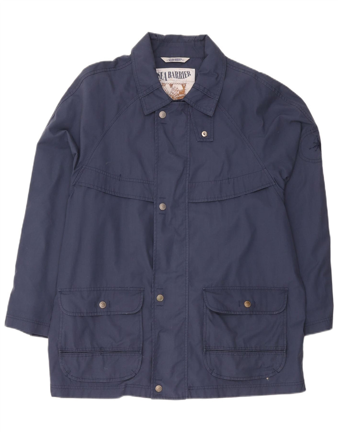 Sea Barrier Mens Utility Jacket UK 40 Large Navy Blue