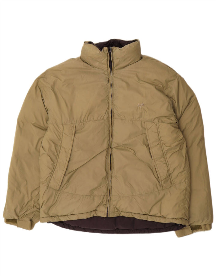 Rifle Mens Reversible Padded Jacket UK 38 Medium Black Polyamide