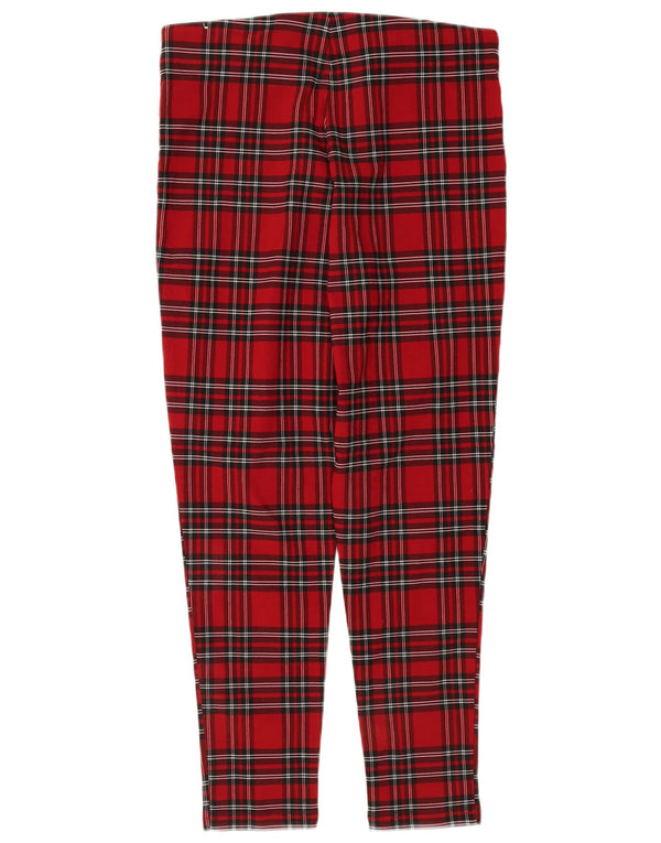 Zara Skinny-Kurzhose für Damen, XL, W32, L26, rot kariert