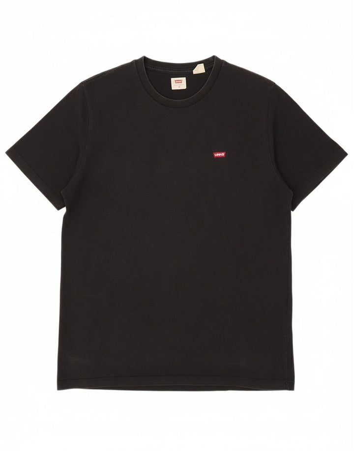 LEVI'S Mens T-Shirt Top Medium Black Cotton