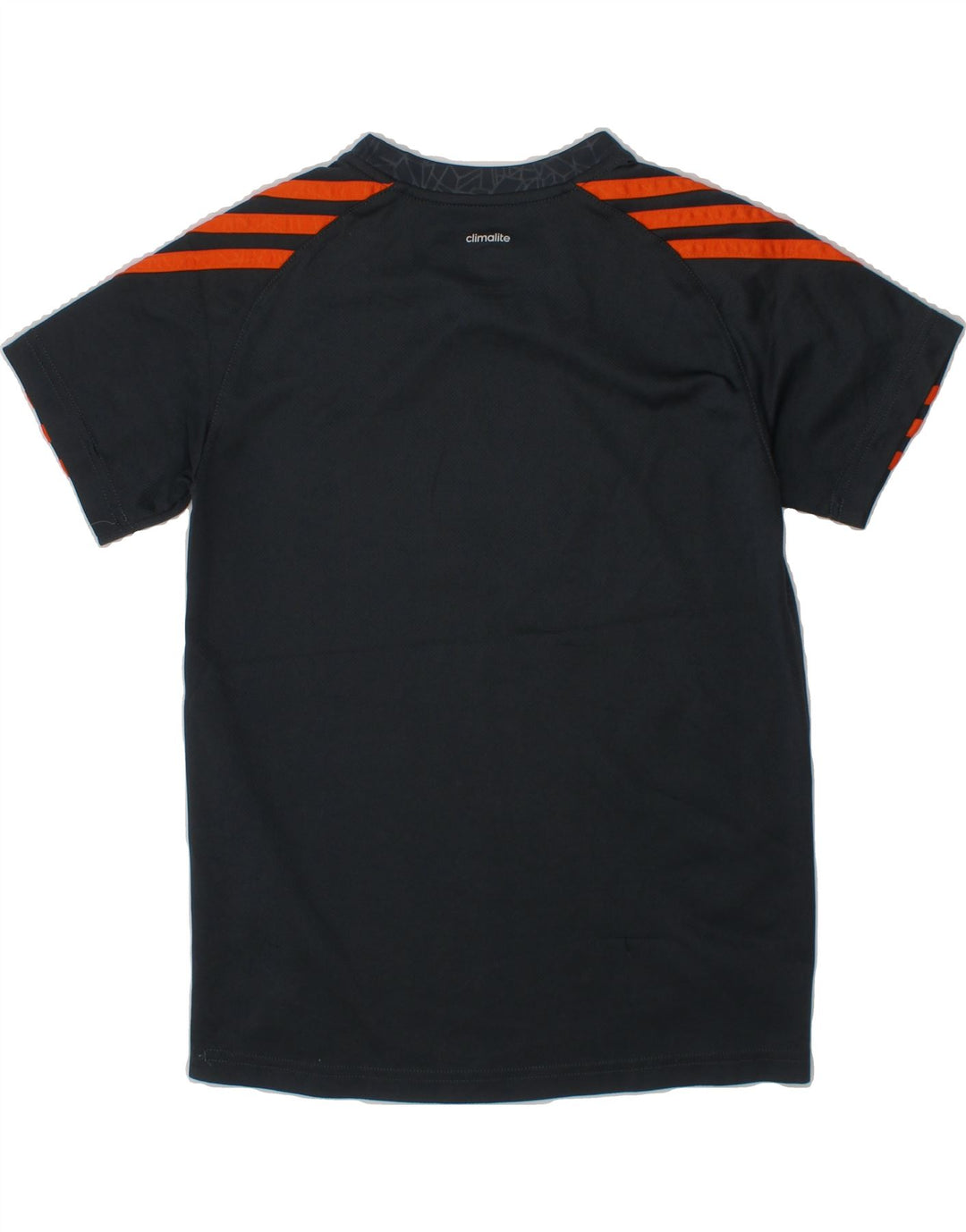 ADIDAS Boys Climalite T-Shirt Top 7-8 Years Small Grey Geometric Polyester Vintage Adidas and Second-Hand Adidas from Messina Hembry 