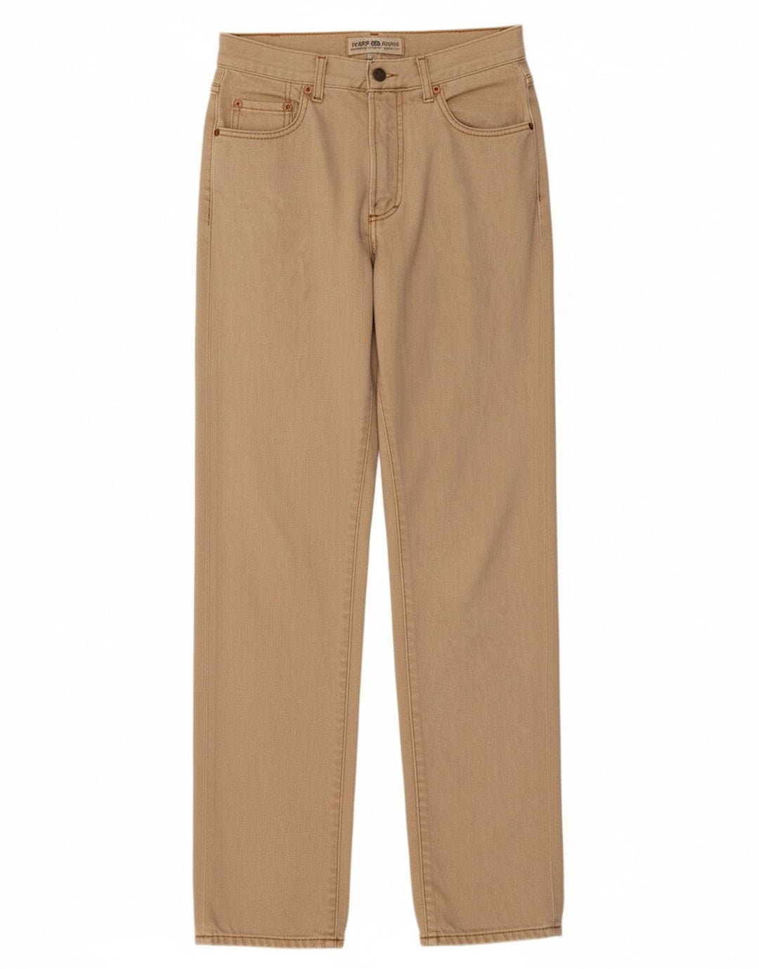CASUCCI Mens Straight Jeans W30 L33 Beige Cotton
