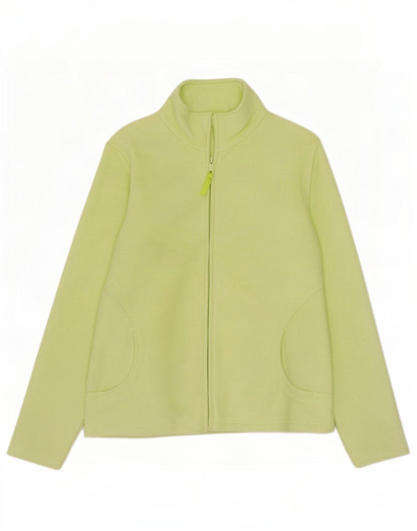 Marks & Spencer Fleecejakke til kvinder UK 12 Medium Green Polyester