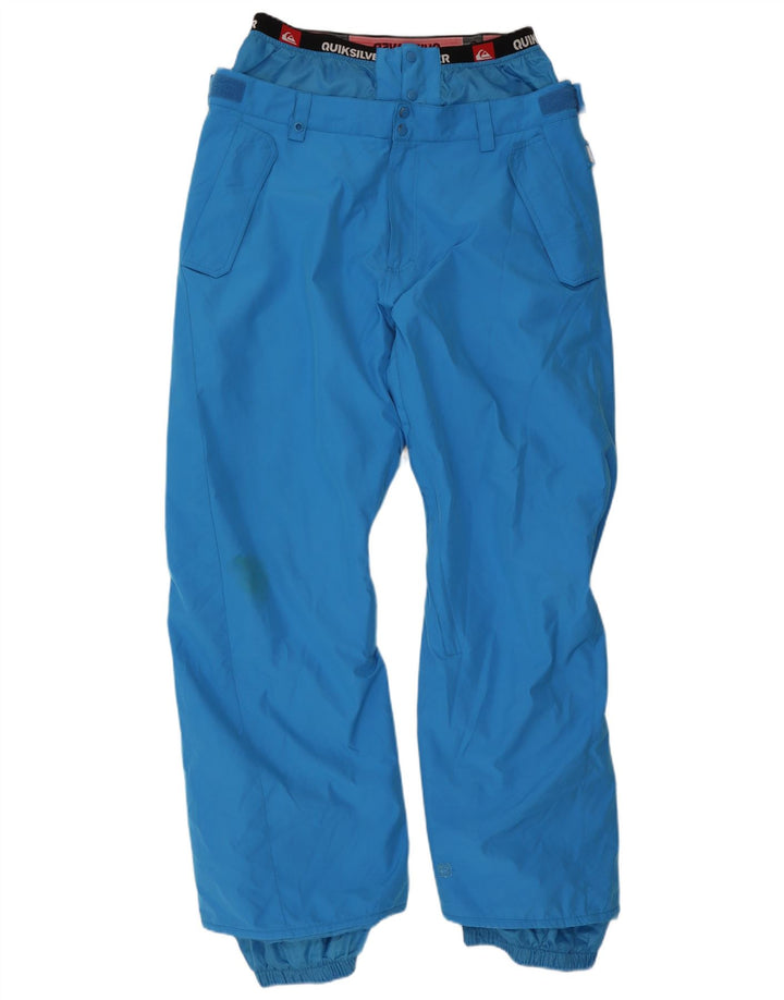 Quiksilver Mens Graphic Ski Trousers XL Blue Polyester