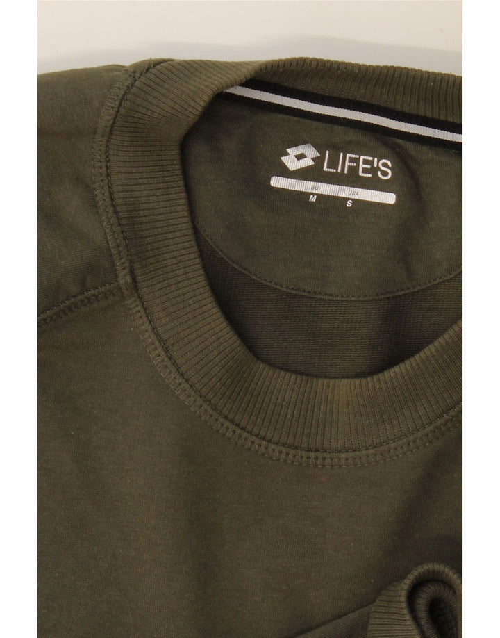 LOTTO Mens Sweatshirt Jumper Small Khaki