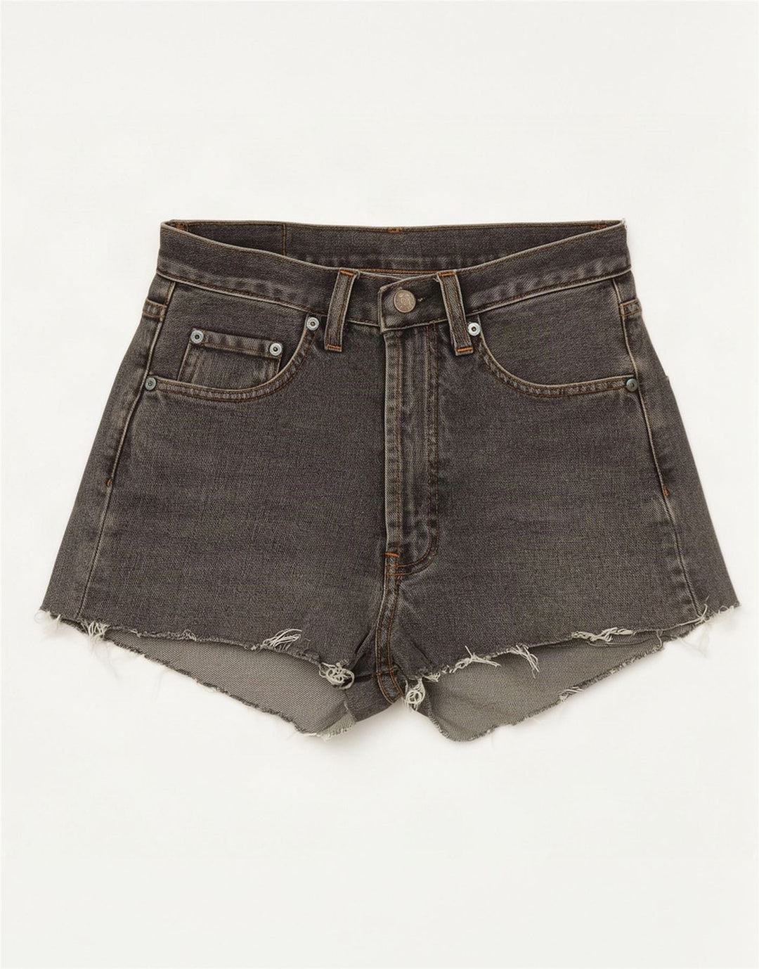 Pantaloncini di jeans da donna Dallas W29 cotone grigio medio