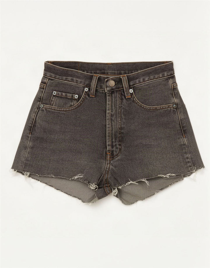 Pantaloncini di jeans da donna Dallas W29 cotone grigio medio