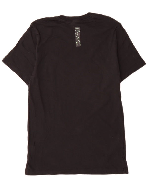 Nike T-shirt graphique coupe standard pour homme, petit, noir, coton