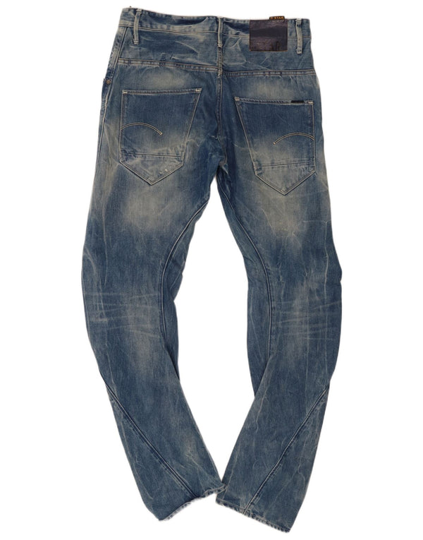 Calça jeans masculina G-Star desgastada Banana Slim W33 L34 algodão azul