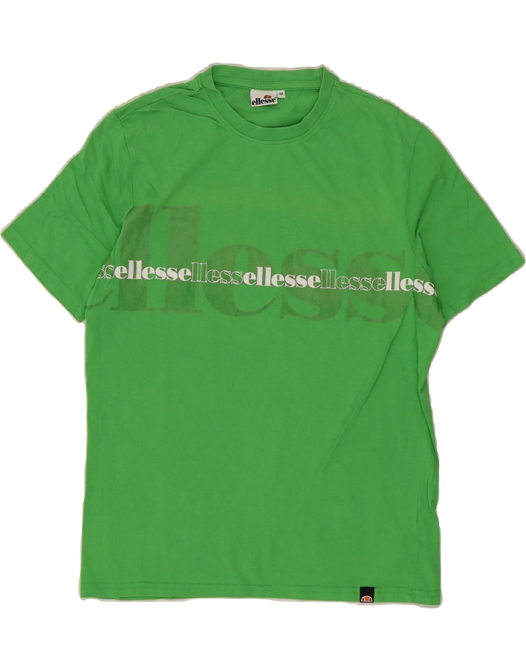 ELLESSE Mens Graphic T-Shirt Top Medium Green Vintage Ellesse and Second-Hand Ellesse from Messina Hembry 