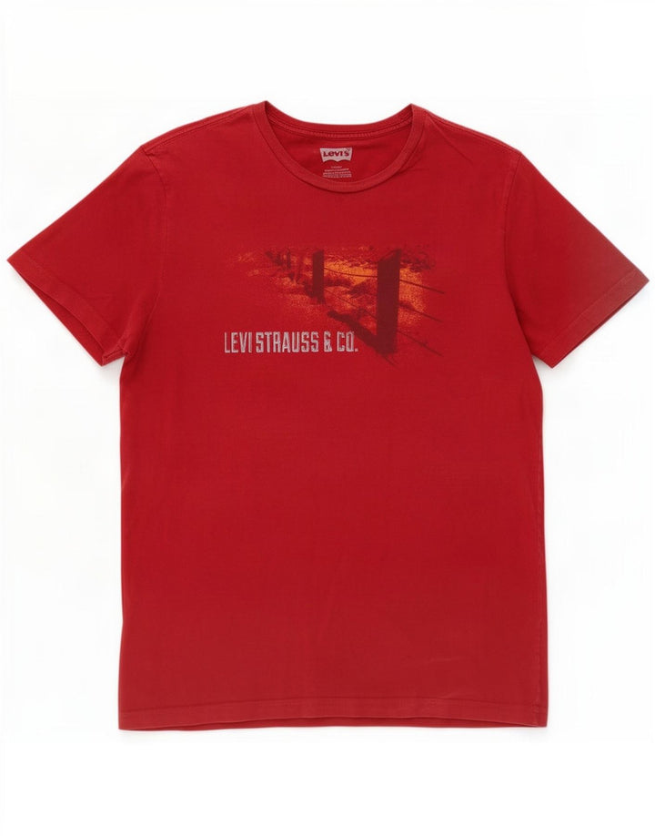 Levi's Tee-Shirt Graphique Homme Rouge Large