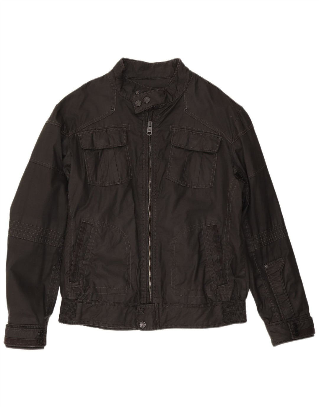 Jaqueta utilitária masculina Esprit UK 40 grande preta