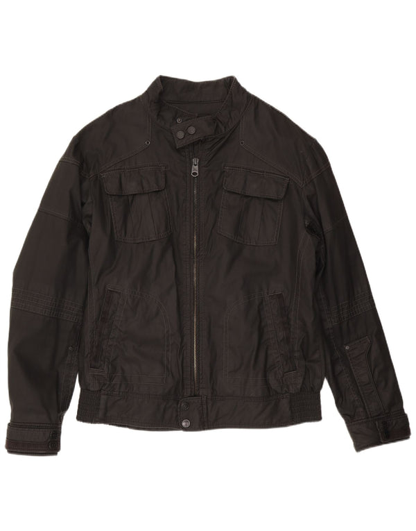 Jaqueta utilitária masculina Esprit UK 40 grande preta